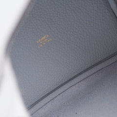 Hermes Picotin 18 Bleu Pale Clemence- Z Stamp
