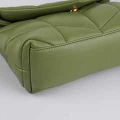 Saint Laurent Puffer Toy Shoulder Bag Green
