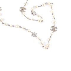 Chanel CC Pearls Long Necklace