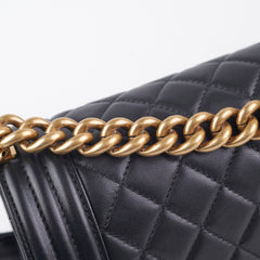 Chanel Old Medium Boy Black