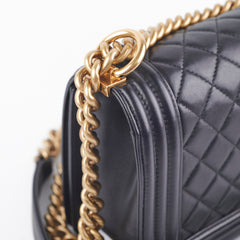 Chanel Old Medium Boy Black