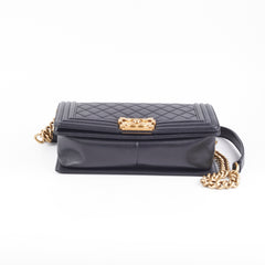 Chanel Old Medium Boy Black