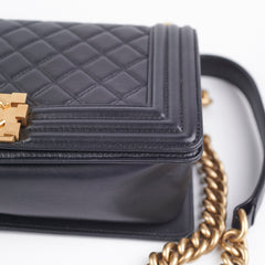 Chanel Old Medium Boy Black