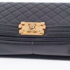 Chanel Old Medium Boy Black