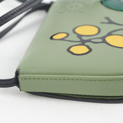 Loewe Mini Green Heel Crossbody Cardholder