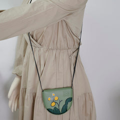 Loewe Mini Green Heel Crossbody Cardholder