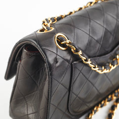 Chanel Vintage Small Classic Flap Dark Brown Lambskin - Series 3