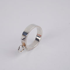 Hermes Silver Ring Size 54