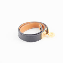 Hermes Mini Kelly Double Bracelet Black