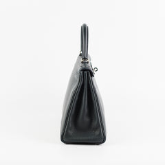 Hermes Kelly 28 Black Togo Q Square Stamp