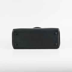 Hermes Kelly 28 Black Togo Q Square Stamp