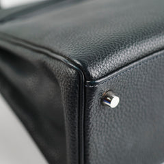 Hermes Kelly 28 Black Togo Q Square Stamp