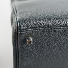 Hermes Kelly 28 Black Togo Q Square Stamp