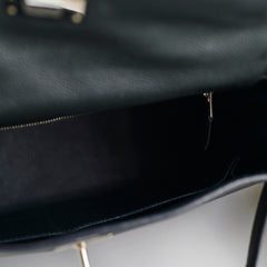 Hermes Kelly 28 Black Togo Q Square Stamp