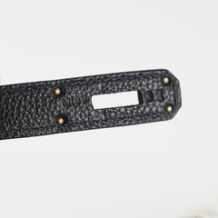 Hermes Kelly 28 Black Togo Q Square Stamp
