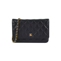 Chanel Caviar Wallet On Chain Woc Black