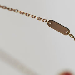 Van Cleef & Arpels VCA Vintage Carnelian pendant necklace