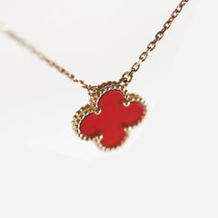 Van Cleef & Arpels VCA Vintage Carnelian pendant necklace