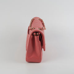 Chanel Caviar Medium/Large Double Classic Flap Pink