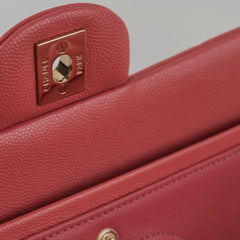Chanel Caviar Medium/Large Double Classic Flap Pink