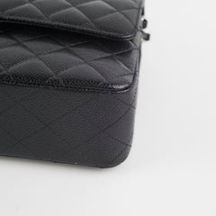 Chanel Medium Classic Flap Caviar Black (Microchip)