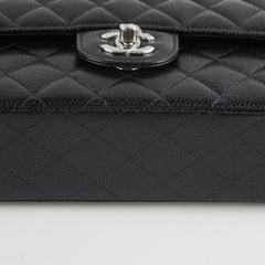 Chanel Medium Classic Flap Caviar Black (Microchip)