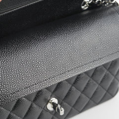 Chanel Medium Classic Flap Caviar Black (Microchip)