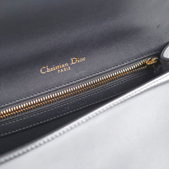 Christian Dior Micro Cannage Medum Diorama Metallic Silver