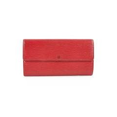 Louis Vuitton Epi Long Wallet Red