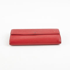 Louis Vuitton Epi Long Wallet Red