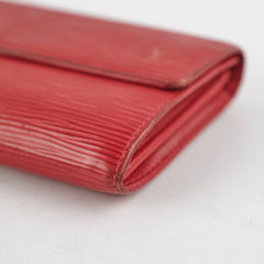Louis Vuitton Epi Long Wallet Red