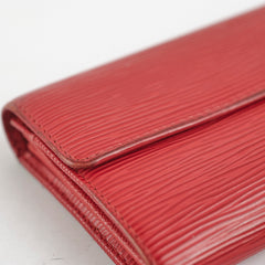 Louis Vuitton Epi Long Wallet Red