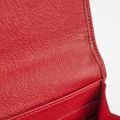 Louis Vuitton Epi Long Wallet Red