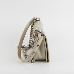 Chanel Boy Old Medium Iridiscent (Light grey)
