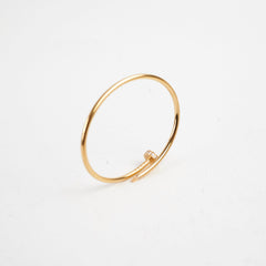 Cartier Juste Un Clou JUC Small with Diamonds Yellow Gold Size 15