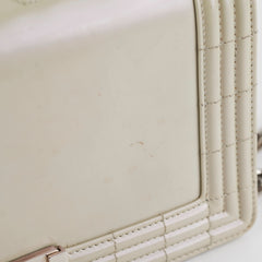 Chanel Boy Old Medium Iridiscent (Light grey)