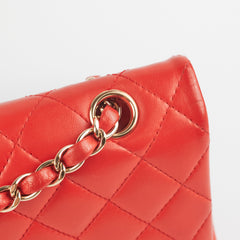 Chanel Medium/Large Classic Double Flap Red