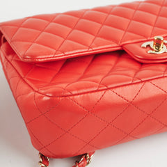 Chanel Medium/Large Classic Double Flap Red
