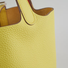 Hermes Picotin 18 Clemence Lime B Stamp 2023