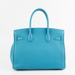Hermes Birkin 30 Turquoise Togo
