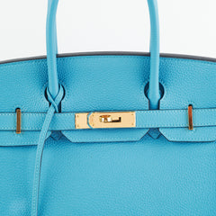 Hermes Birkin 30 Turquoise Togo