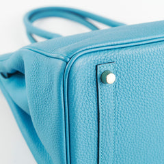 Hermes Birkin 30 Turquoise Togo