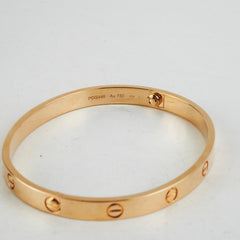 Cartier Love Bracelet Yellow Gold Size 19