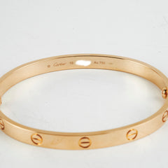 Cartier Love Bracelet Yellow Gold Size 19