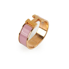 Hermes Clic Clac H Bracelet Rose
