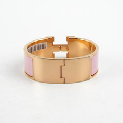 Hermes Clic Clac H Bracelet Rose