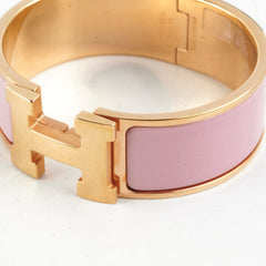 Hermes Clic Clac H Bracelet Rose