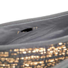 Chanel Tweed Ballerina Black/Gold Size 37