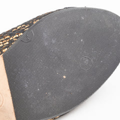 Chanel Tweed Ballerina Black/Gold Size 37