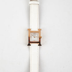 Hermes Heure H Watch Small Model (25mm) Blanc